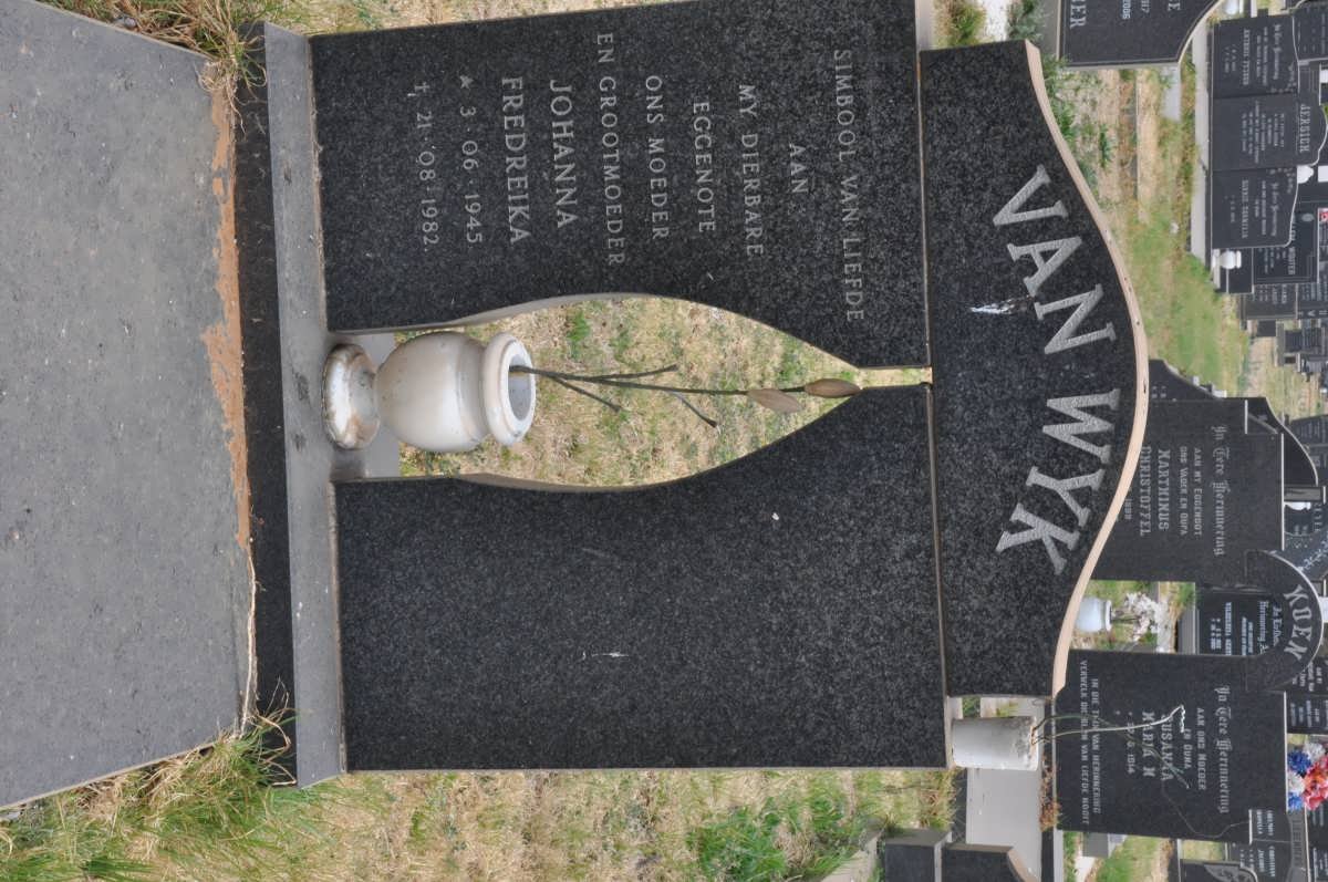 WYK Johanna Fredreika, van 1945-1982