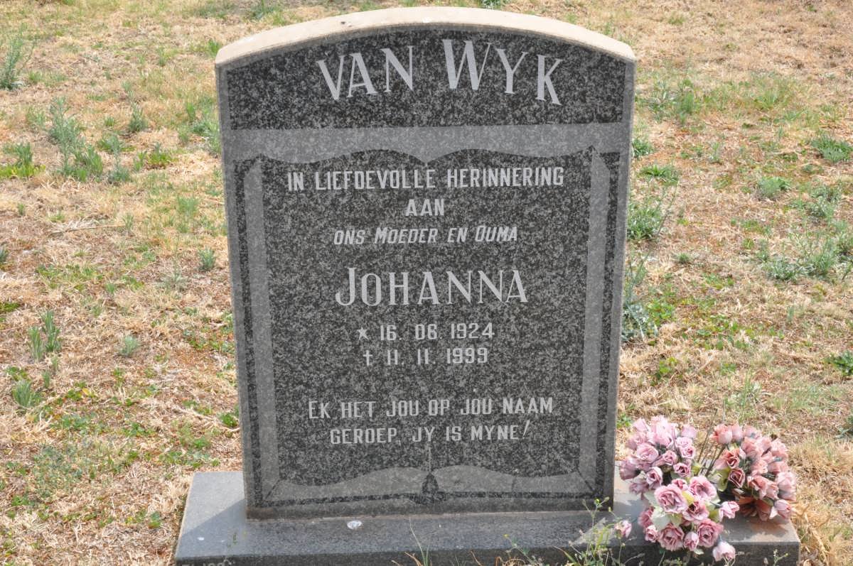 WYK Johanna, van 1924-1999