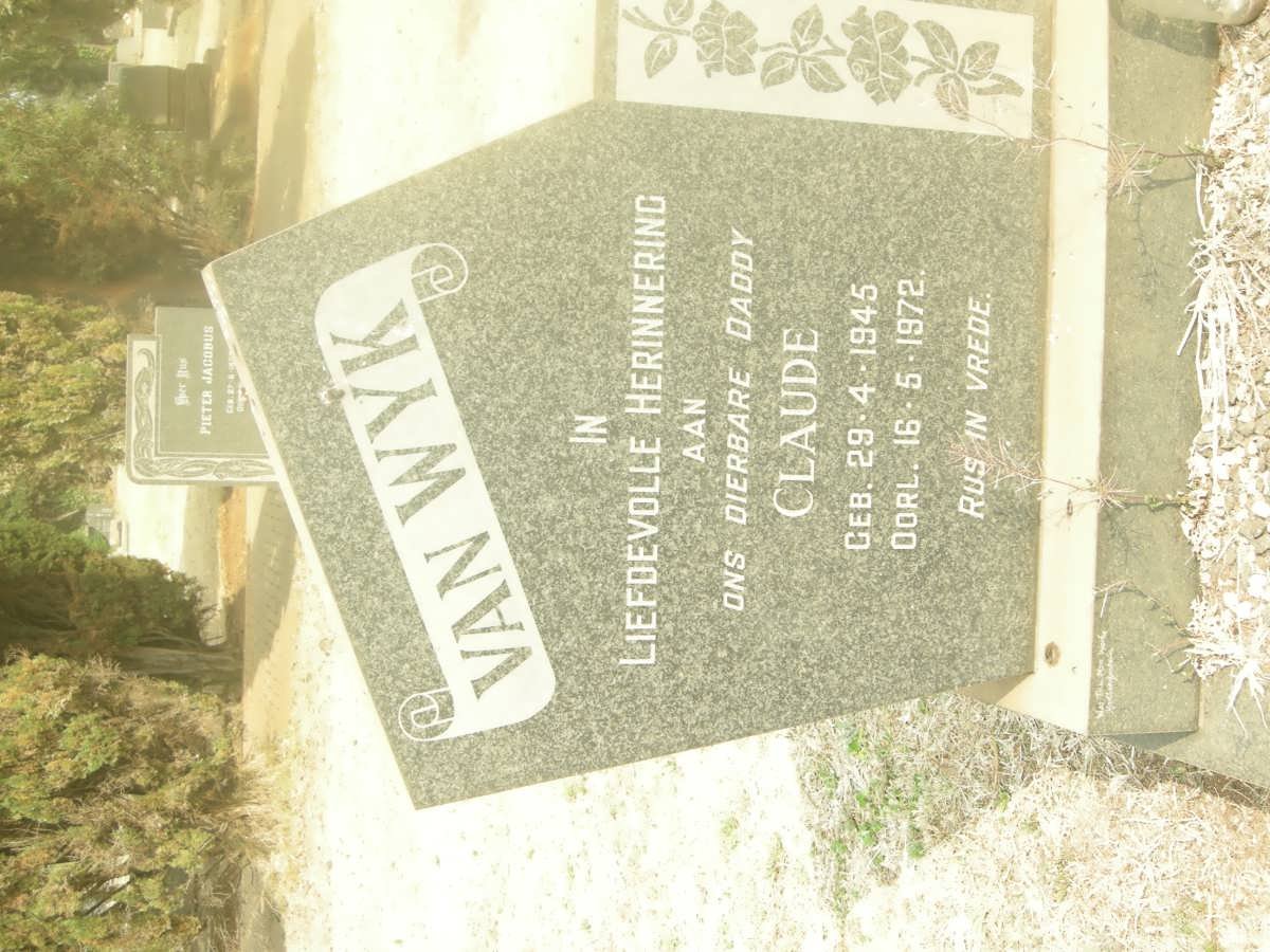WYK Claude, van 1945-1972