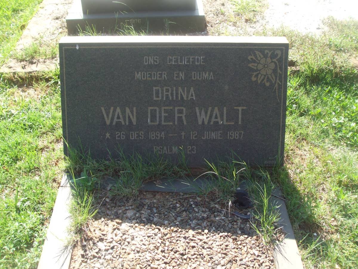 WALT Driena, van der 1894-1987