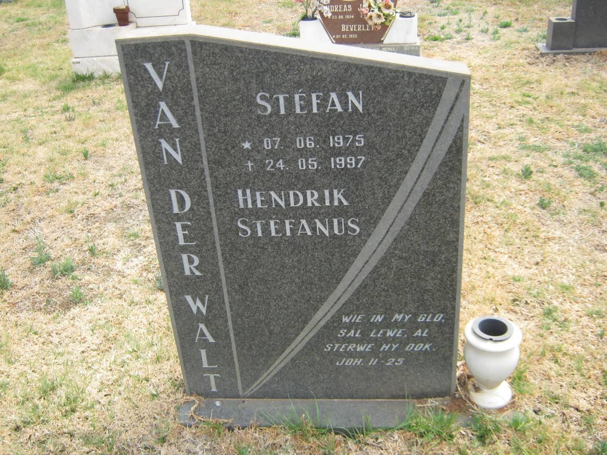 WALT Hendrik Stefanus, van der 1975-1997
