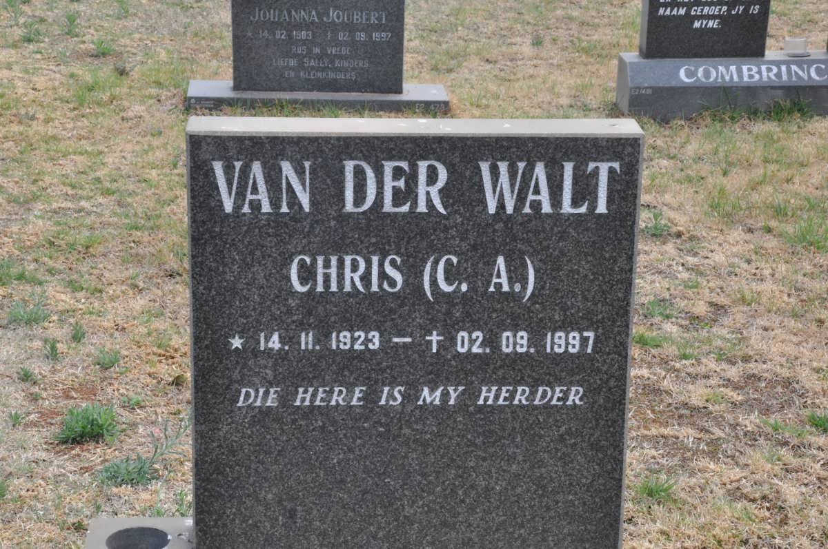 WALT C.A., van der 1923-1997