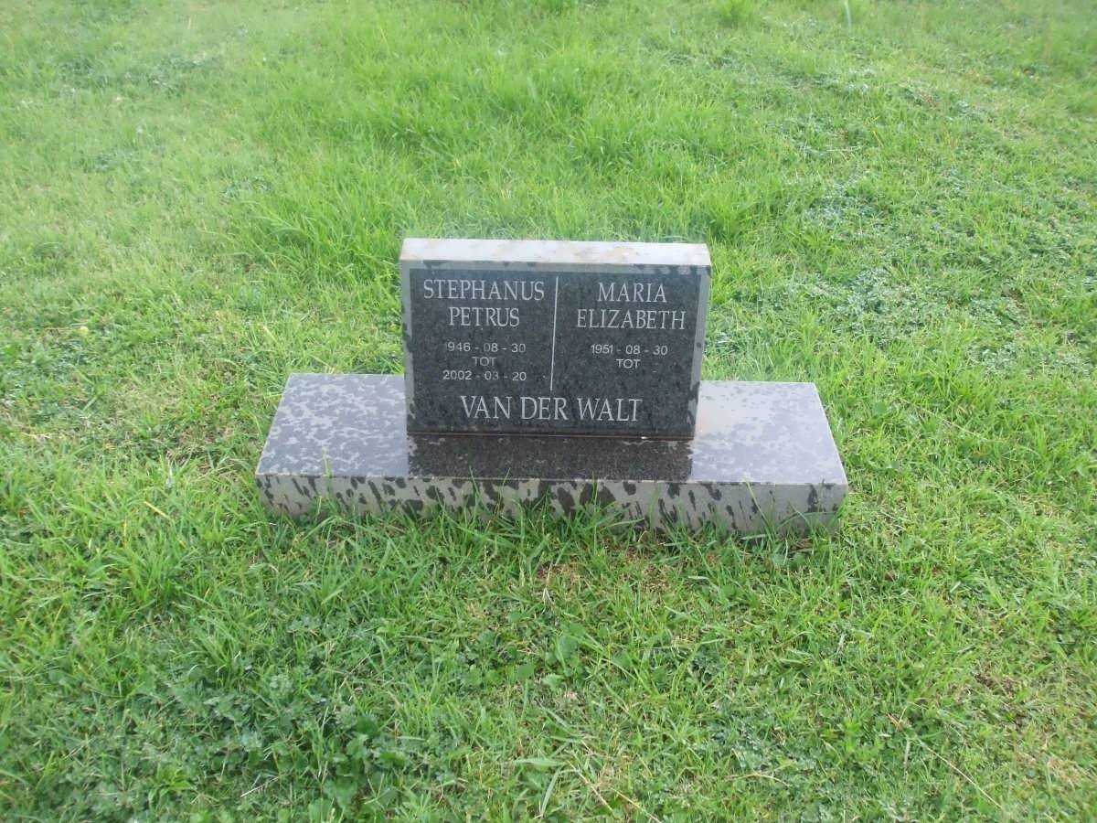 WALT Stephanus Petrus, van der 1948-2002 &amp; Maria Elizabeth 1951-