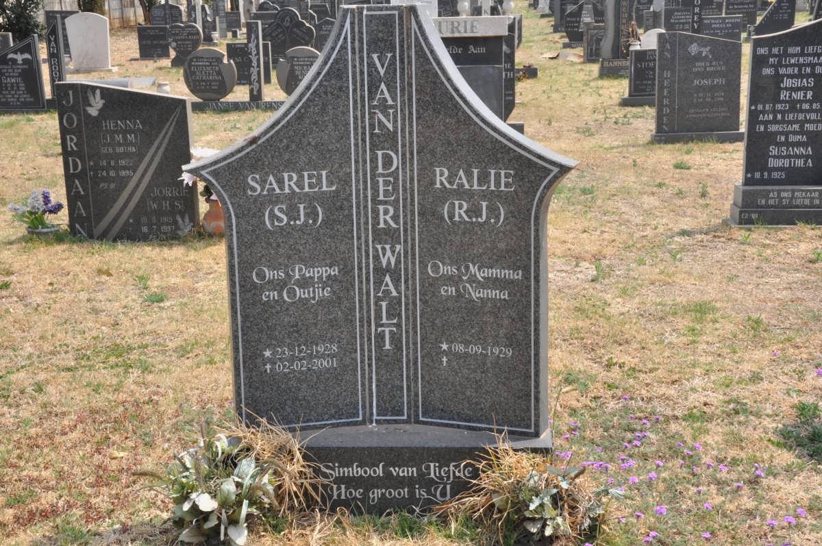 WALT S.J., van der 1928-2001 &amp; R.J. 1929-