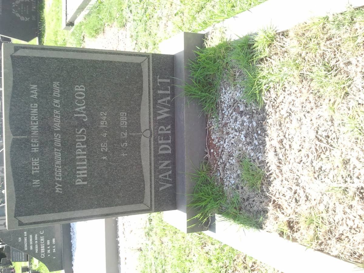 WALT Philippus Jacob, van der 1942-1989