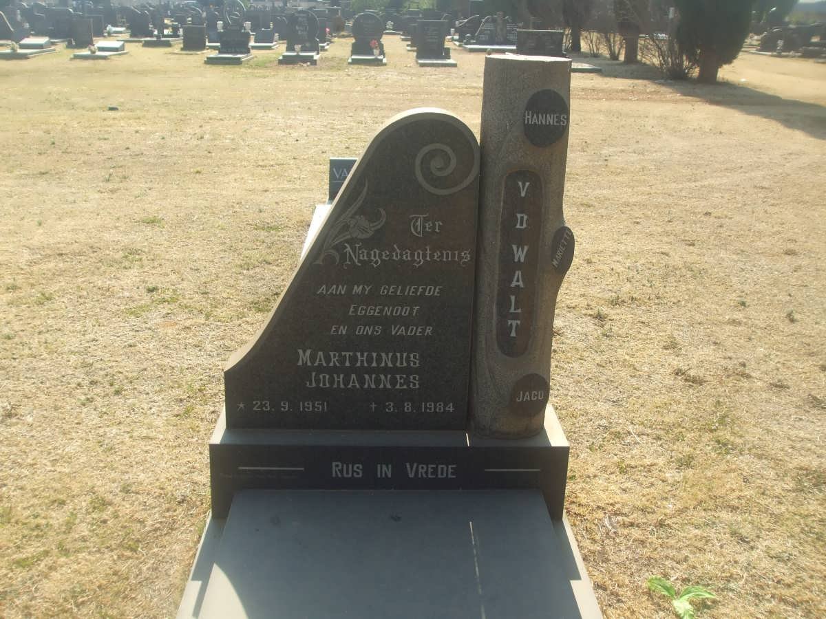 WALT Marthinus Johannes, v.d. 1951-1984