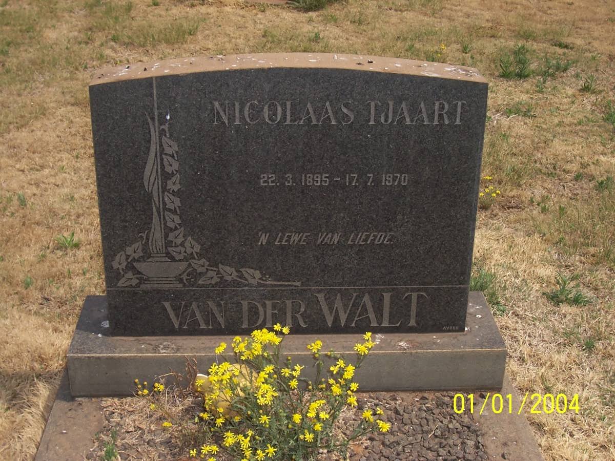 WALT Nicolaas Tjaart, van der 1895-1970