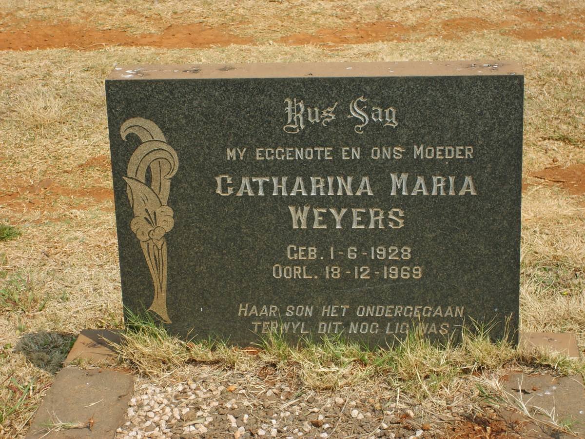 WEYERS Catharina Maria 1928-1969