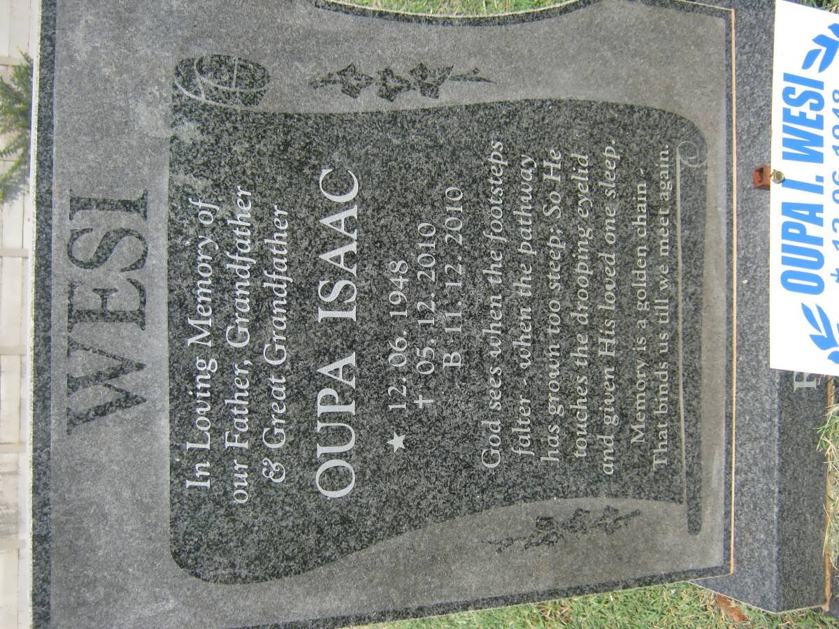 WESI Oupa Isaac 1948-2010