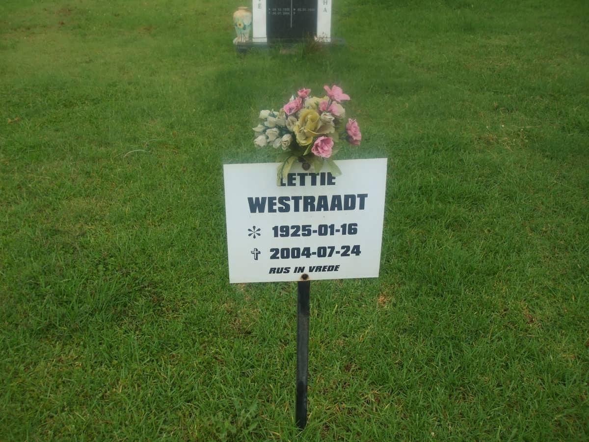 WESTRAADT Lettie 1925-2004