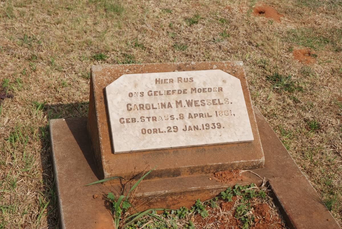 WESSELS Carolina M. nee STRAUSS 1861-1939