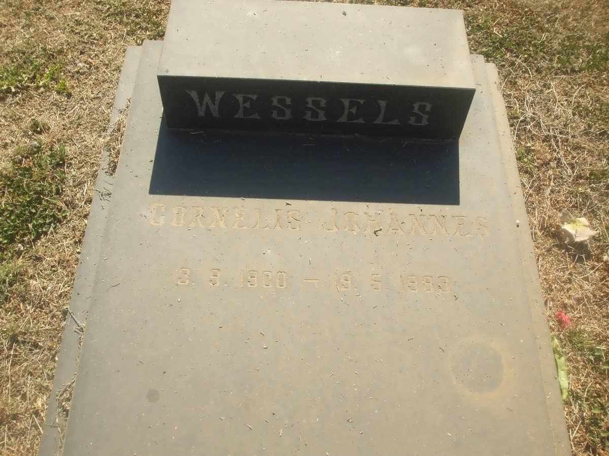 WESSELS Cornelis Johannes 1900-1983