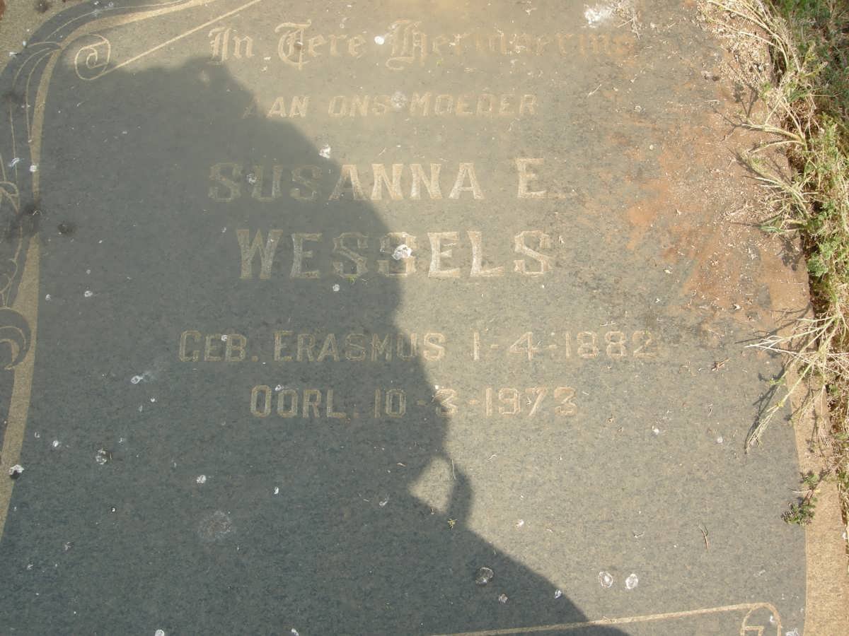 WESSELS Susanna E. nee ERASMUS 1882-1973