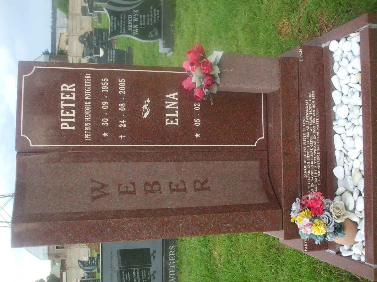 WEBER Petrus Hendrik Potgieter 1955-2005 &amp; Elna