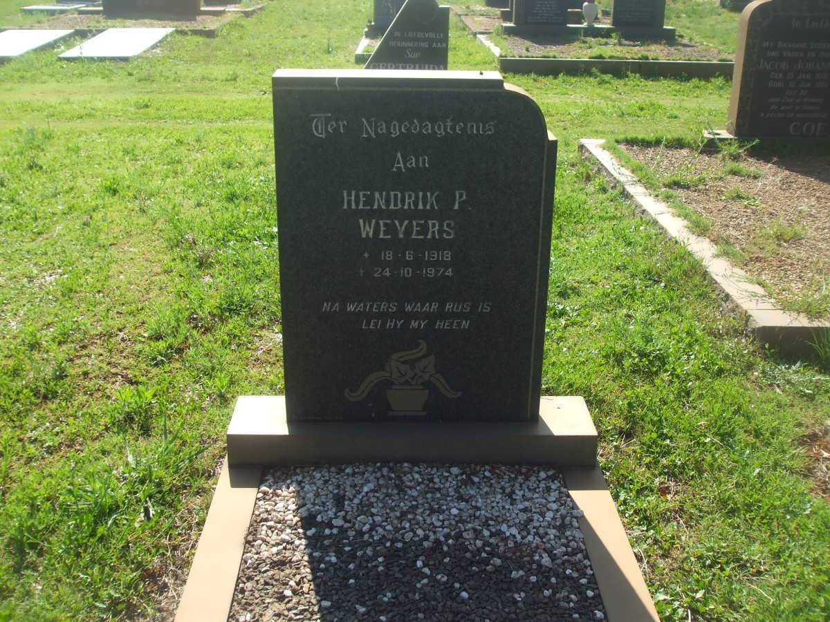 WEYERS Hendrik P. 1918-1974