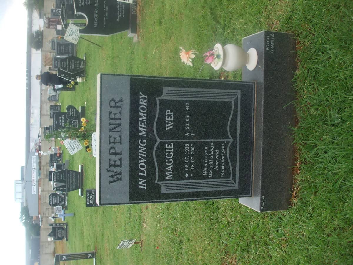 WEPENER W.E.P. 1942- Maggie 1938-2007