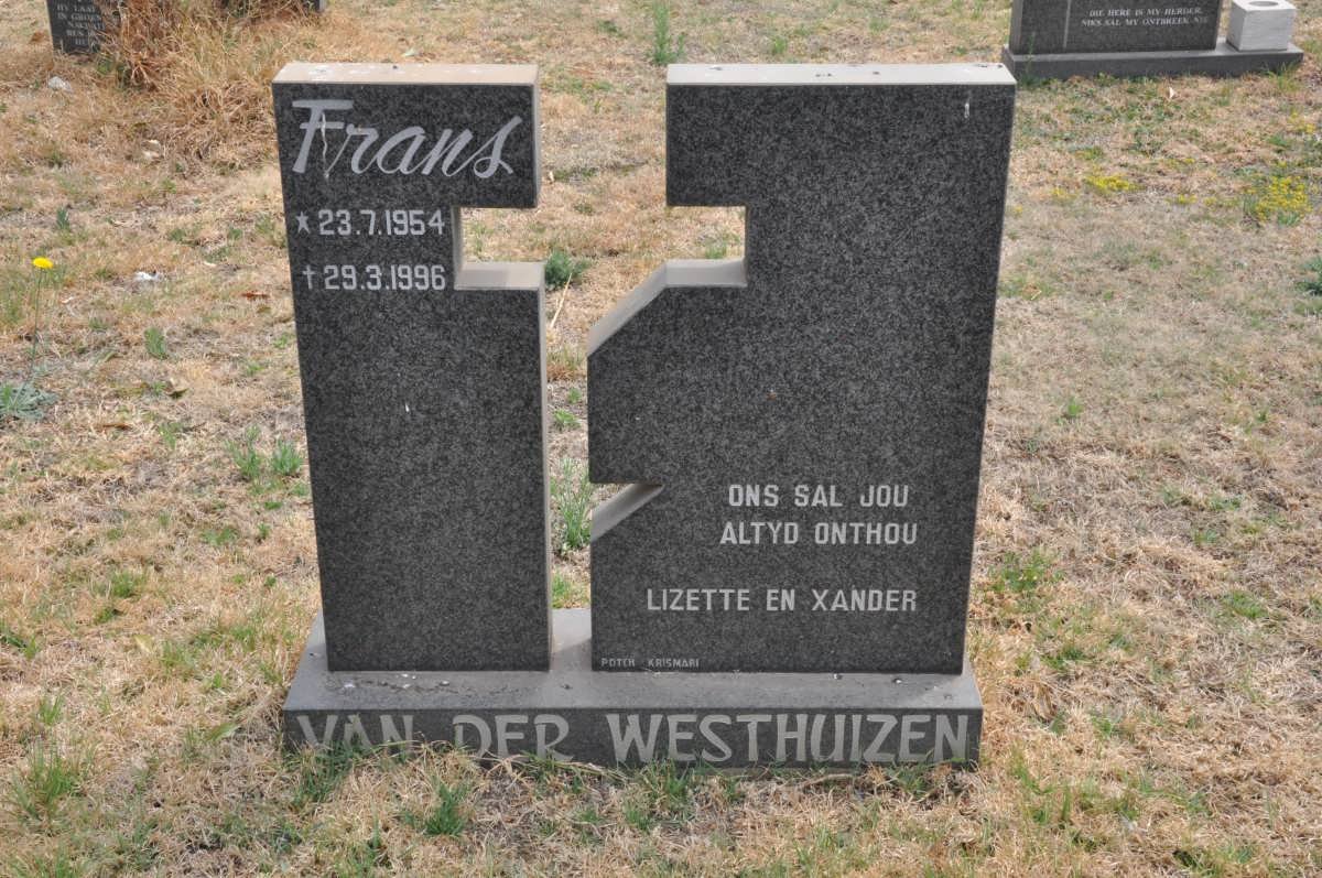 WESTHUIZEN Frans, van der 1954-1996