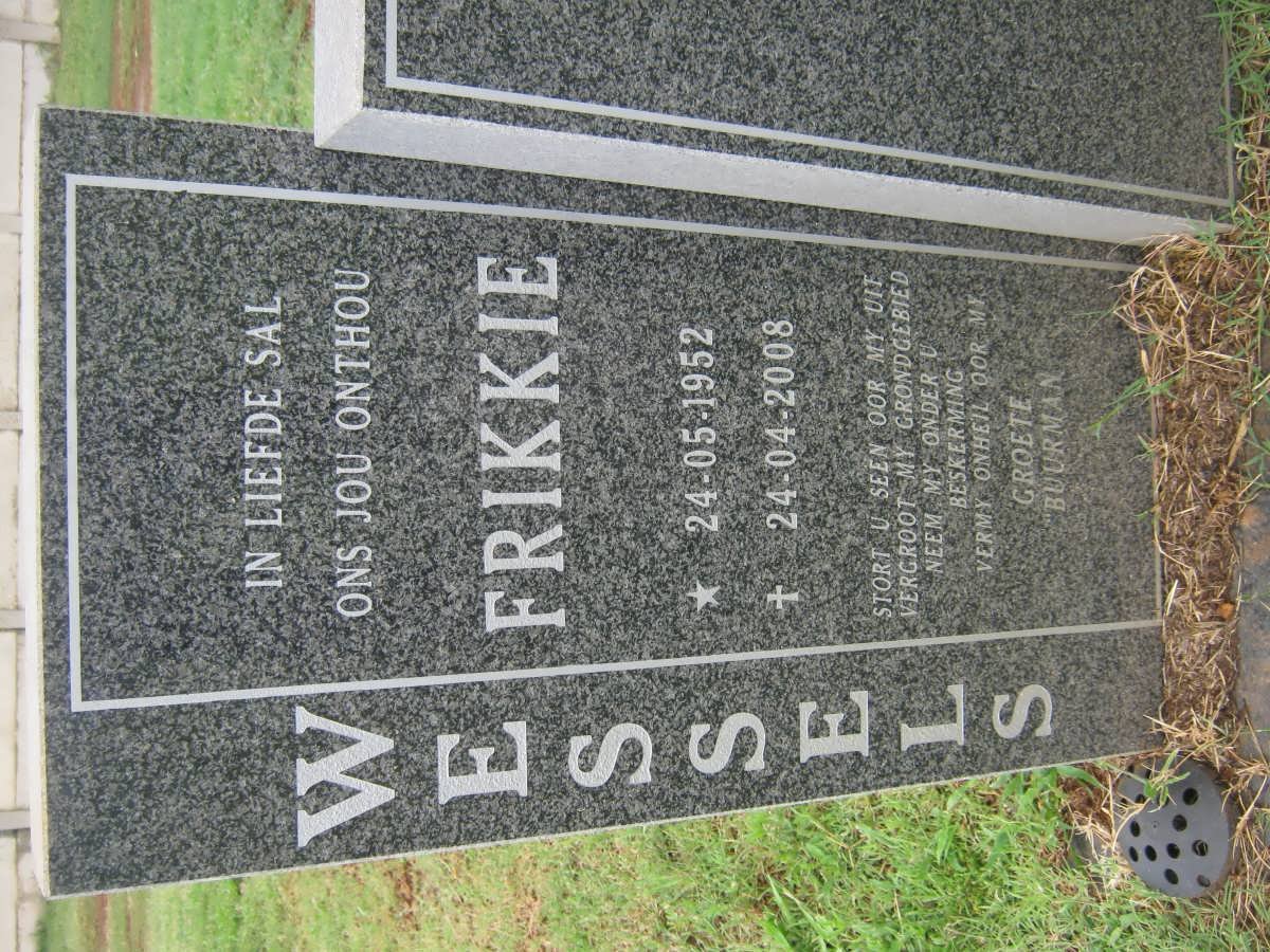 WESSELS Frikkie 1952-2008