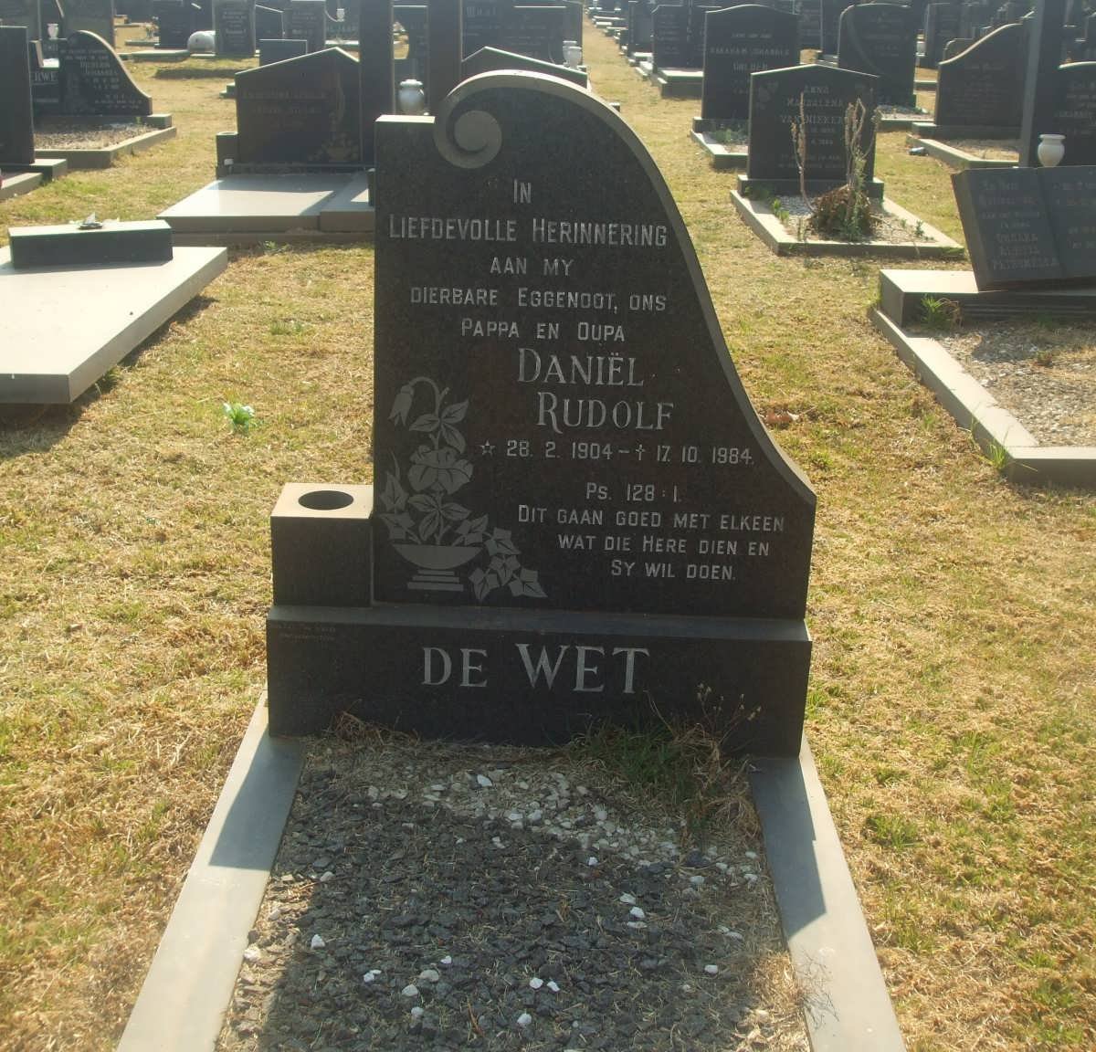 WET Daniël Rudolf, de 1904-1984
