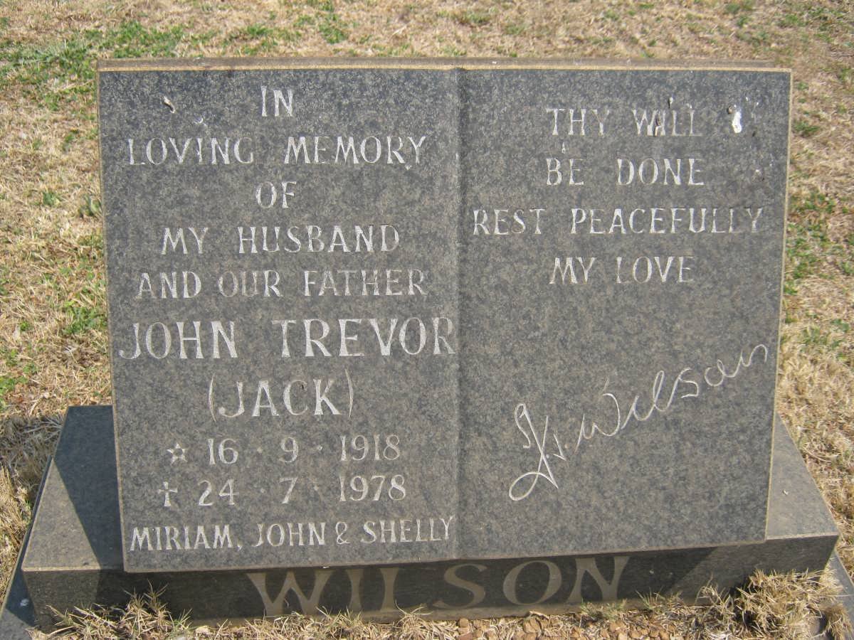 WILSON John Trevor 1918-1978