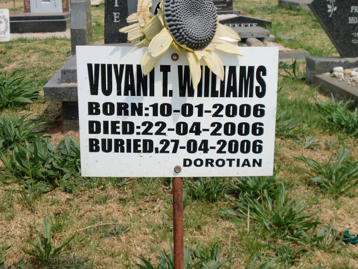 WILLIAMS Vuyani T. 2006-2006