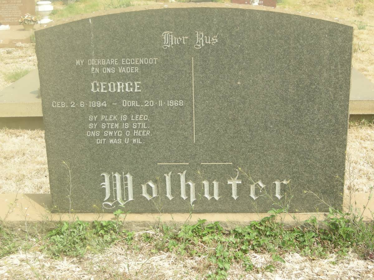 WOLHUTER George 1894-1968