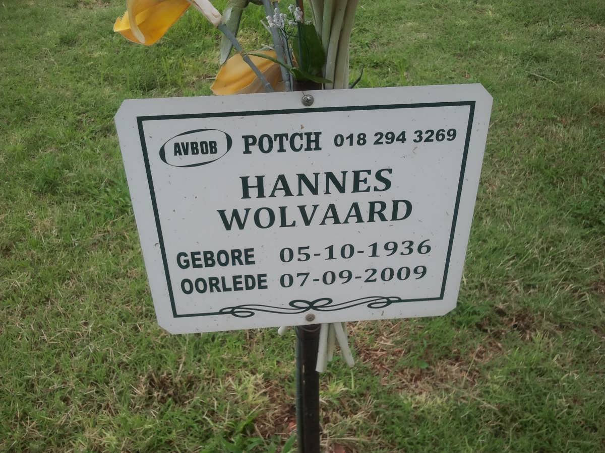 WOLVAARD Hannes 1936-2009