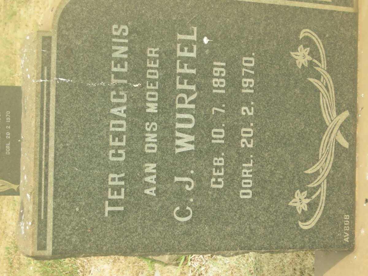 WURFFEL C.J. 1891-1970