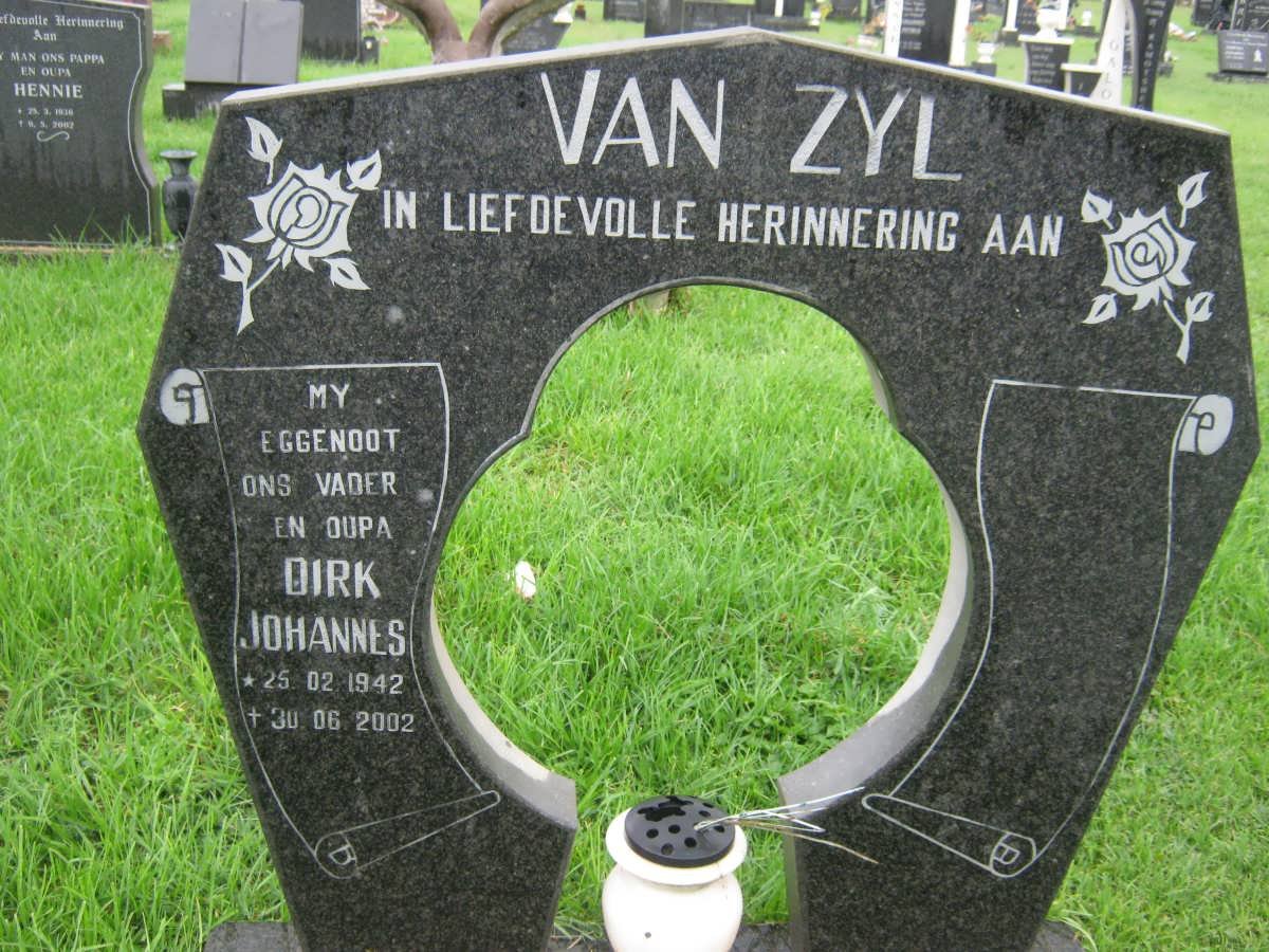 ZYL Dirk Johannes, van 1942-2002
