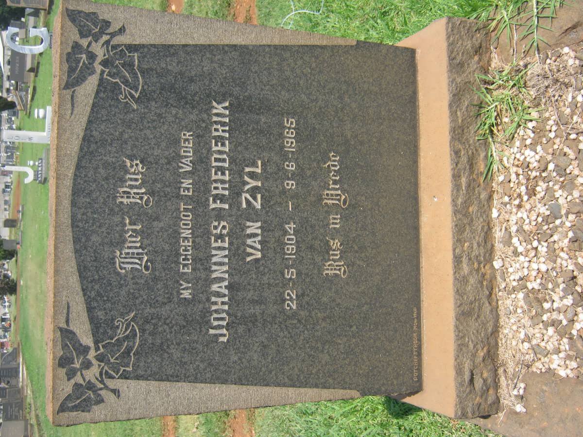 ZYL Johannes Frederik, van 1904-1965