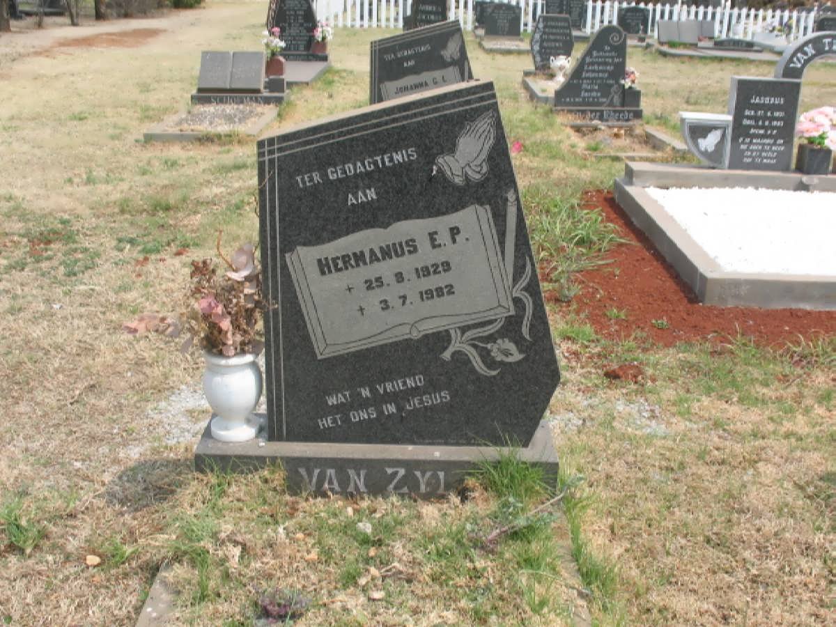 ZYL Hermanus E.P., van 1929-1982