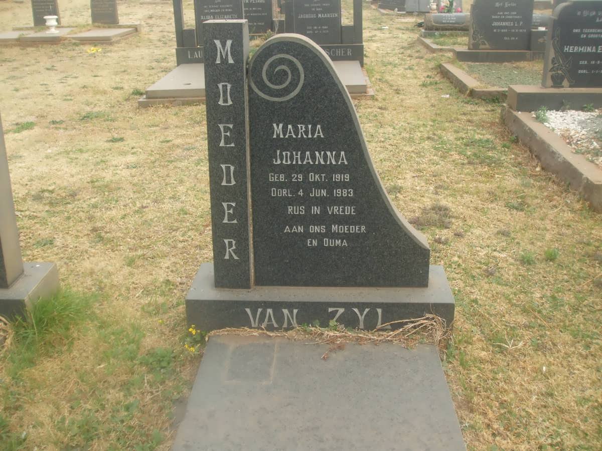 ZYL Maria Johanna, van 1919-1983