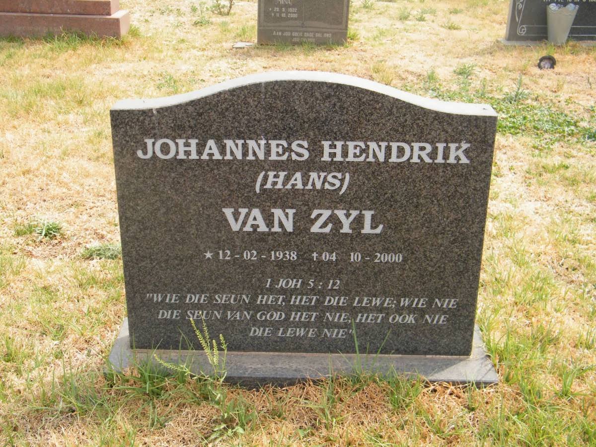 ZYL Johannes Hendrik, van 1938-2000