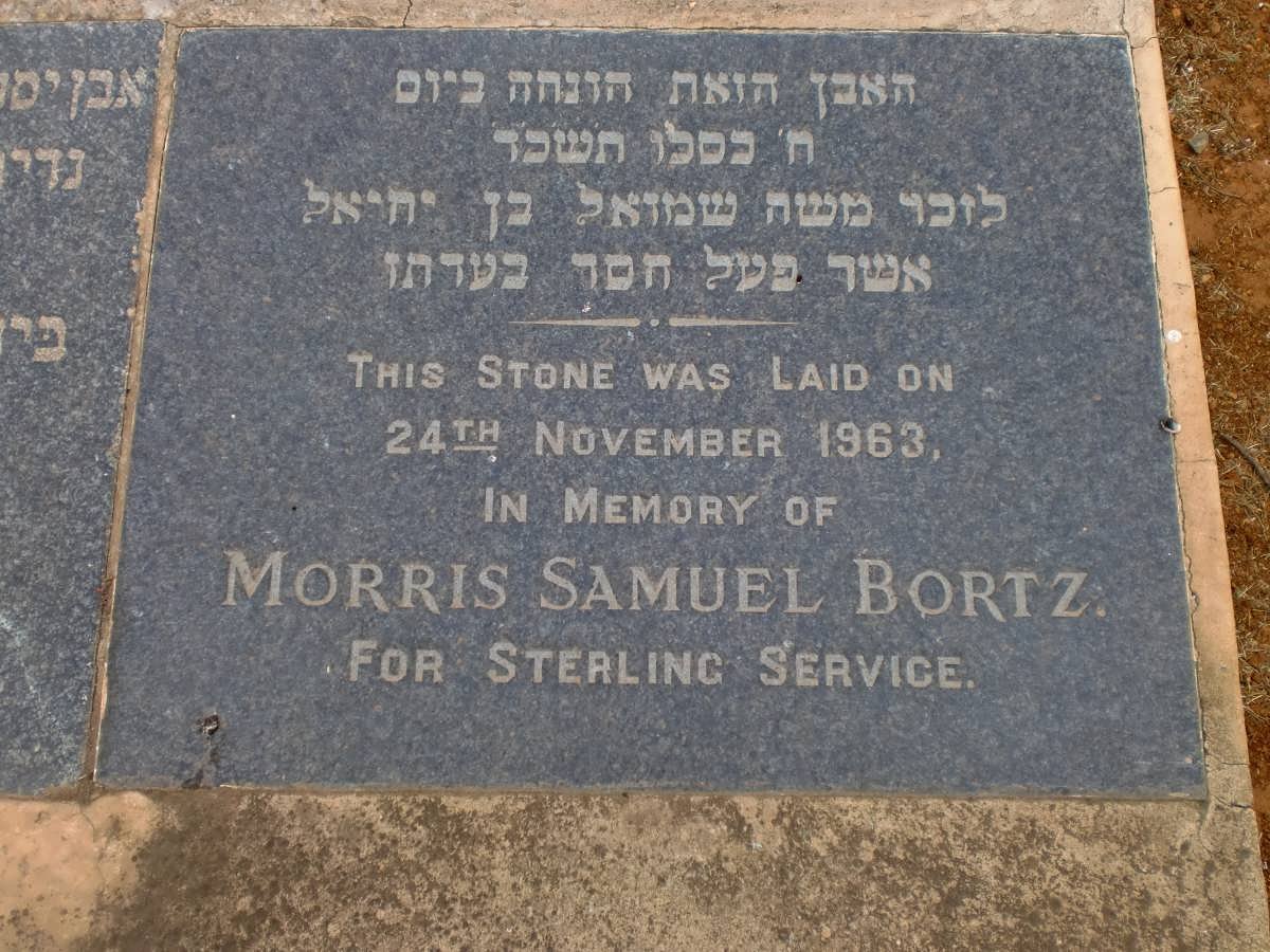 BORTZ Morris Samuel -1963