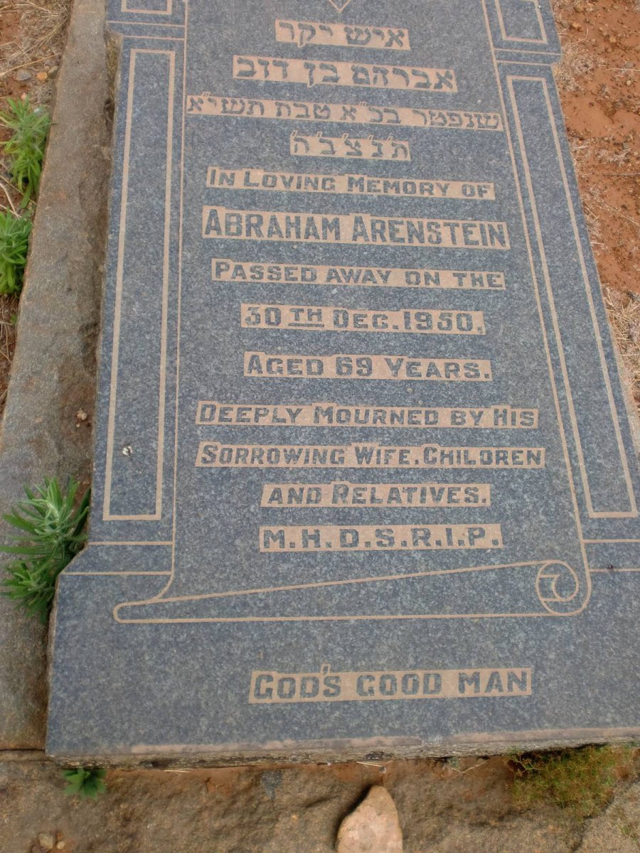 ARENSTEIN Abraham -1950