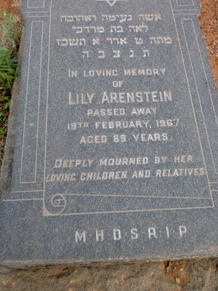 ARENSTEIN Lily -1967