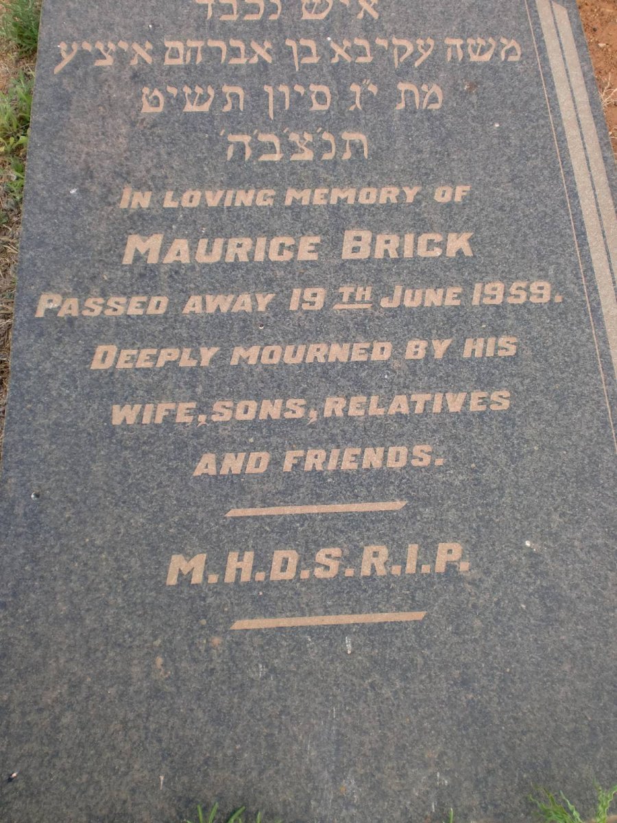 BRICK Maurice -1959