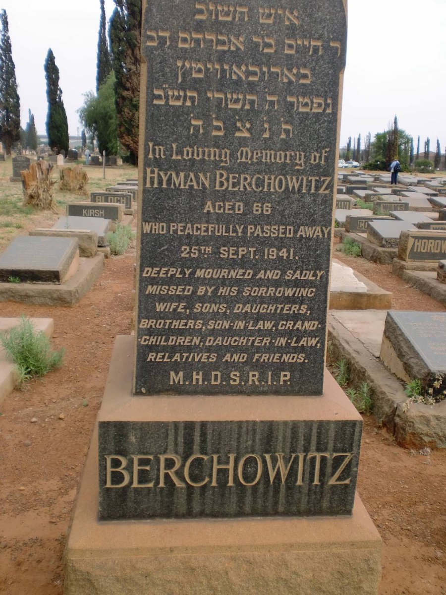 BERCHOWITZ Hyman -1941