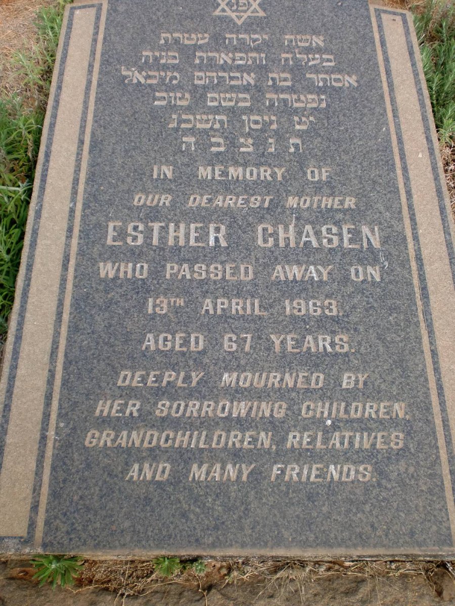 CHASEN Esther -1963