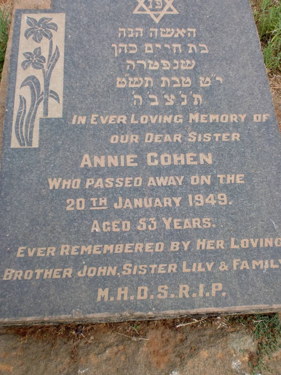 COHEN Annie -1949