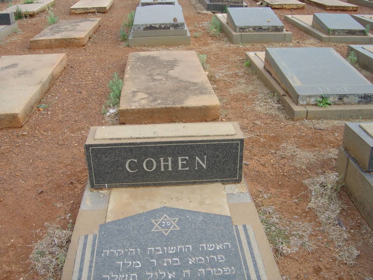 COHEN Florence Irene -1972