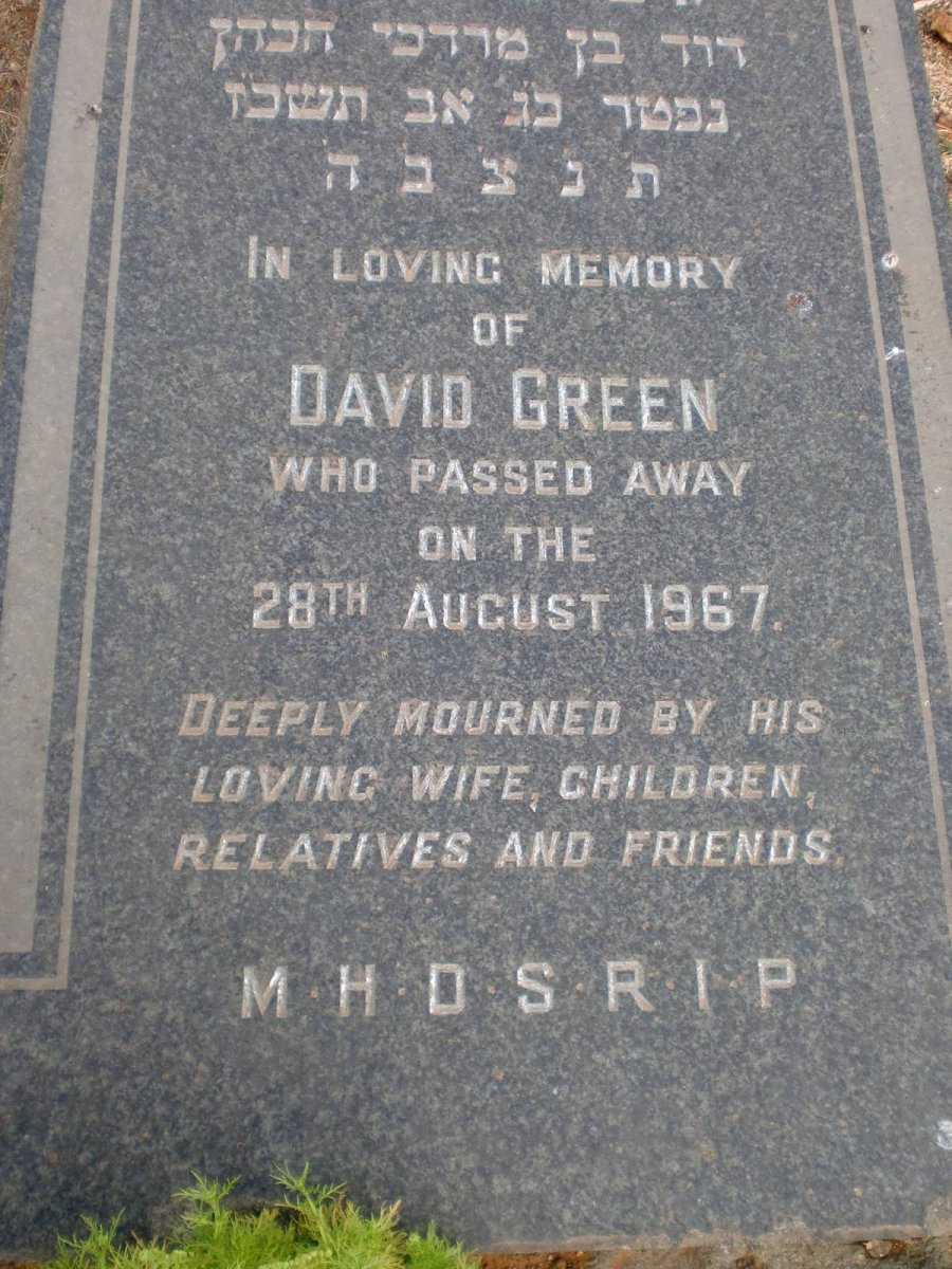GREEN David -1967