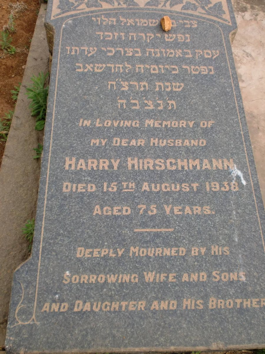 HIRSCHMANN Harry -1938