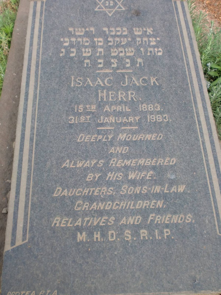 HERR Isaac Jack -1963