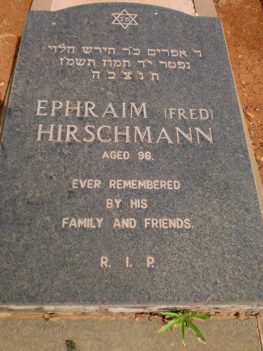 HIRSCHMANN Ephraim 1891-1987