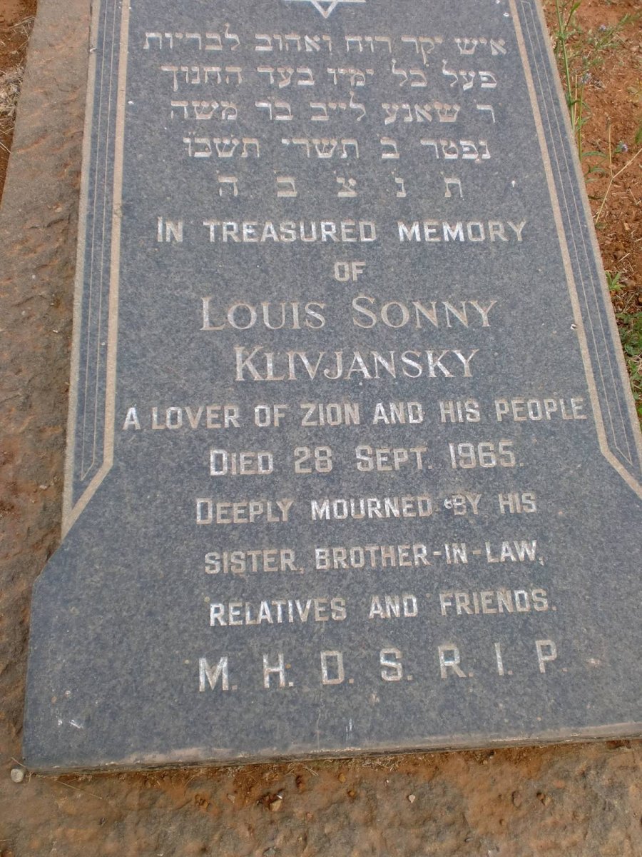 KLIVJANSKY Louis Sonny -1965