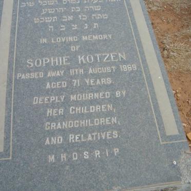 KOTZEN Sophie -1969