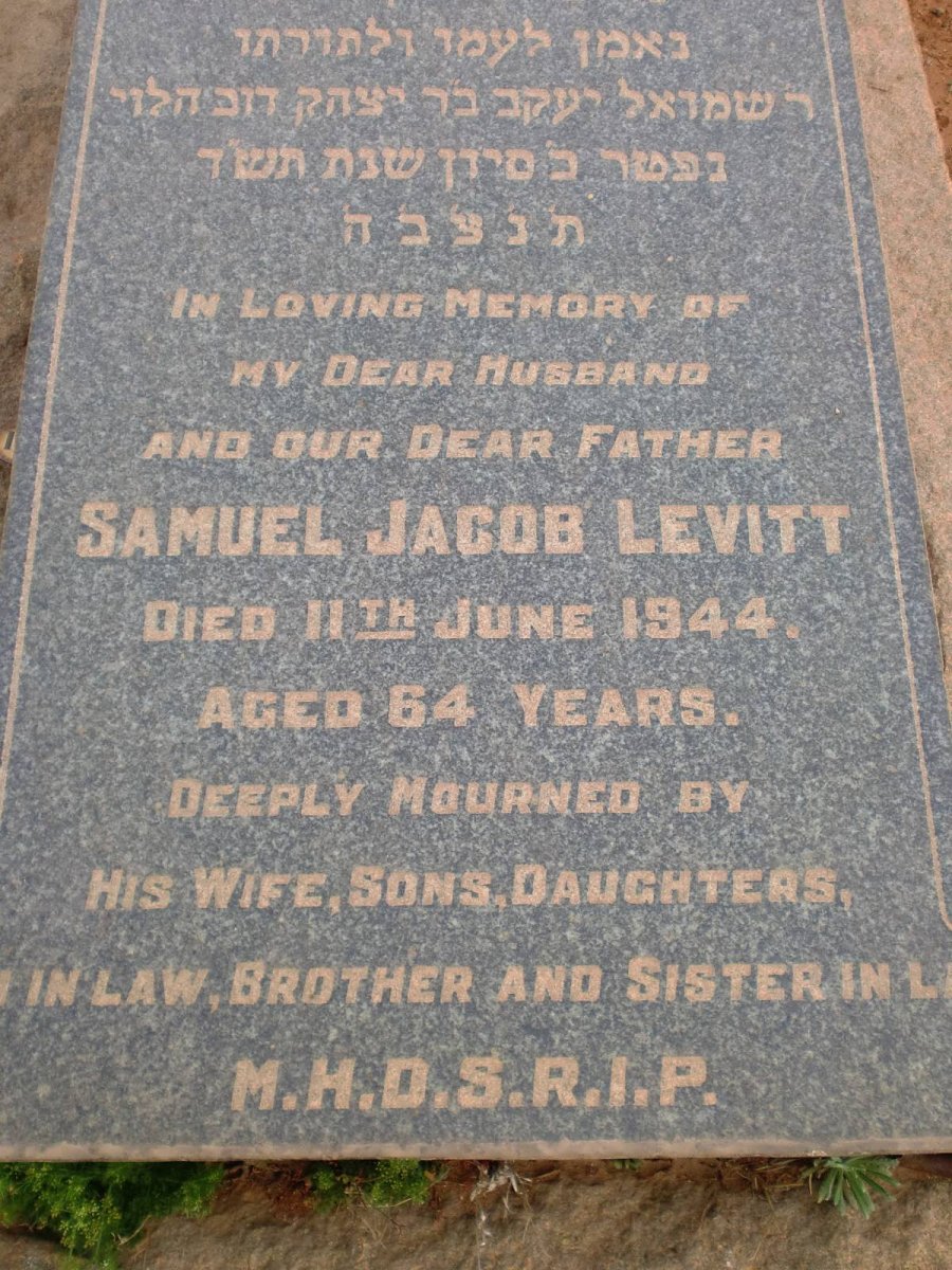LEVITT Samuel Jacob -1944