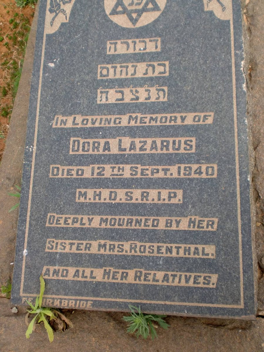 LAZARUS Dora -1940
