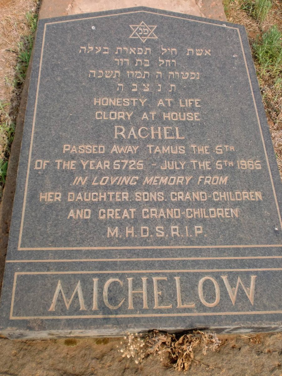 MICHELOW Rachel -1965